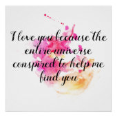 Ich Liebe Sie ermutigende Adoption, Pflege fördern Poster (Vorderseite)