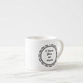 Ich Liebe Sie Espressotasse (Vorderseite Rechts)