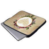 Ich Liebe Sie Extravagantes Goldenes Herz mit Blum Laptopschutzhülle (Vorne Knopf)