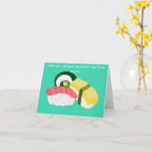 Ich Liebe Sie fast so viel wie ich Liebe Sushi not Karte (Gelbe Blume)