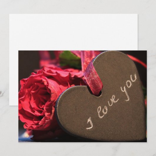 Ich Liebe Sie Feiertagskarte (Vorne/Hinten)