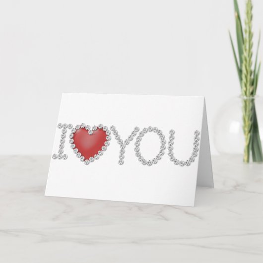 Ich Liebe Sie Feiertagskarte (Vorderseite)