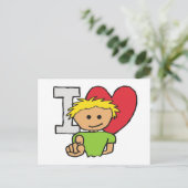 Ich Liebe Sie Feiertagspostkarte (Stehend Vorderseite)