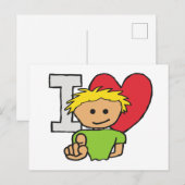 Ich Liebe Sie Feiertagspostkarte (Vorne/Hinten)