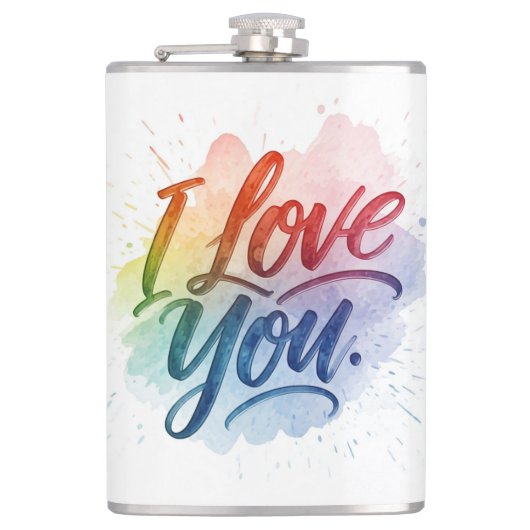 Ich Liebe Sie Flachmann (Vorderseite)