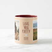 Ich Liebe Sie Fotos Moderne Peach C33 & White Tasse (Zentrum)