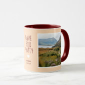 Ich Liebe Sie Fotos Moderne Peach C33 & White Tasse (VorderseiteRechts)