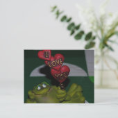 Ich Liebe Sie Frosch Postkarte (Stehend Vorderseite)