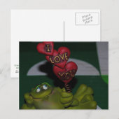 Ich Liebe Sie Frosch Postkarte (Vorne/Hinten)