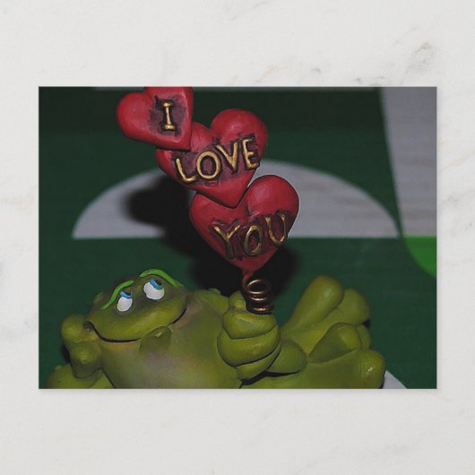 Ich Liebe Sie Frosch Postkarte (Vorderseite)