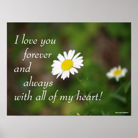 Ich Liebe Sie für immer Poster (Vorne)