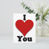Ich Liebe Sie Geschenke und Bekleidung Postkarte (Stehend Vorderseite)