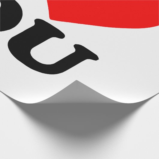 Ich Liebe Sie Geschenkpapier (Ecke)