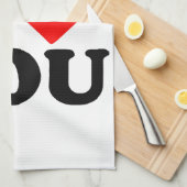 Ich Liebe Sie Geschirrtuch (Viertel Falte)