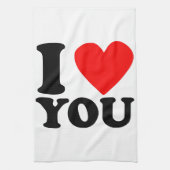 Ich Liebe Sie Geschirrtuch (Vertikal)