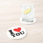 Ich Liebe Sie Getränkeuntersetzer (Seite)