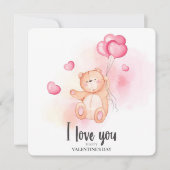 Ich Liebe Sie glücklichen Valentinstag Feiertagskarte (Vorderseite)