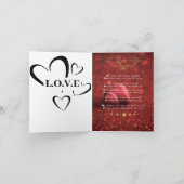 Ich Liebe Sie | Grußkarte Karte (Innenseite)