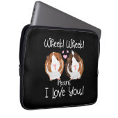 Ich Liebe Sie Guinea Pig Cavy Roddent Laptopschutzhülle (Vorne Rechts)