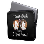 Ich Liebe Sie Guinea Pig Cavy Roddent Laptopschutzhülle (Vorderseite Links)