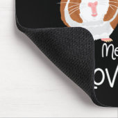 Ich Liebe Sie Guinea Pig Cavy Roddent Mousepad (Ecke)