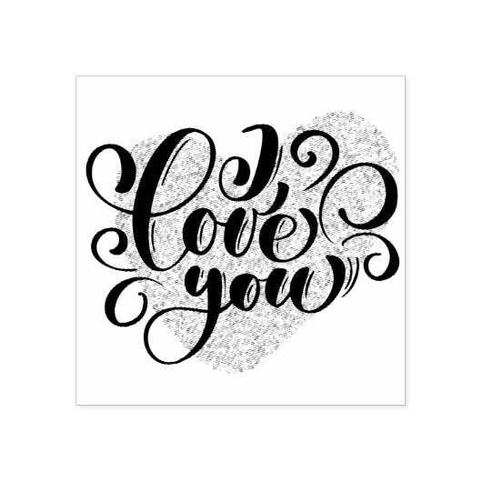 Ich Liebe Sie Gummistempel (Prägung)