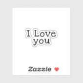 Ich Liebe, Sie haben die niedliche Liebe Sprichwor Aufkleber (Blatt)