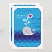 Ich Liebe, Sie haben gesagt, der Wal Einladung (Vorne/Hinten)