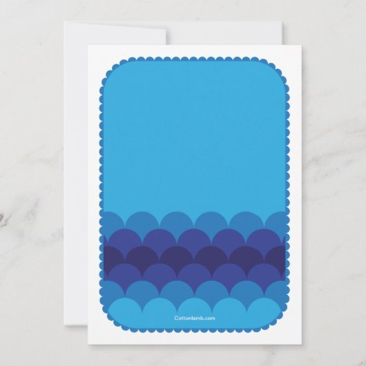 Ich Liebe, Sie haben gesagt, der Wal Einladung (Rückseite)