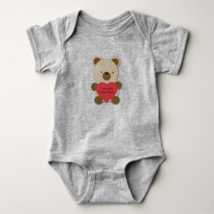 Ich Liebe, Sie haben viel Niedlichen Teddybär Baby Strampler