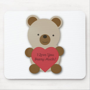Ich Liebe, Sie haben viel Niedlichen Teddybär Mousepad