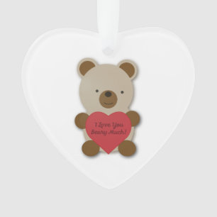 Ich Liebe, Sie haben viel Niedlichen Teddybär Ornament