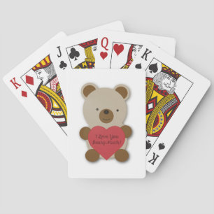 Ich Liebe, Sie haben viel Niedlichen Teddybär Spielkarten