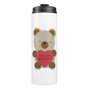 Ich Liebe, Sie haben viel Niedlichen Teddybär Thermosbecher