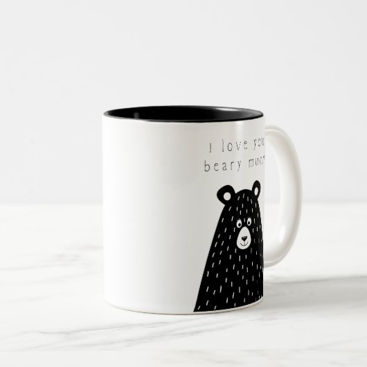 Ich Liebe, Sie haben viel Tasse. Zweifarbige Tasse (VorderseiteRechts)