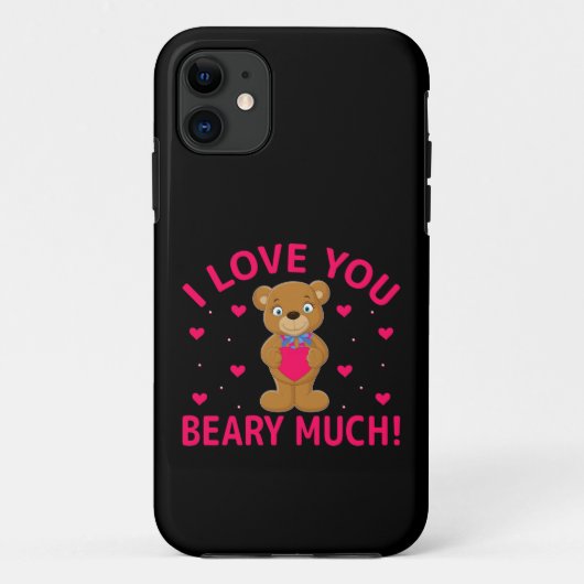 Ich Liebe, Sie haben viel Teddybär. Case-Mate iPhone Hülle (Rückseite)