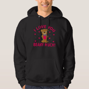 Ich Liebe, Sie haben viel Teddybär. Hoodie