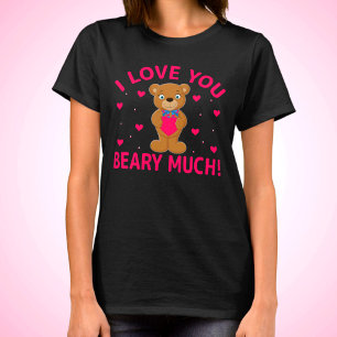Ich Liebe, Sie haben viel Teddybär. T-Shirt