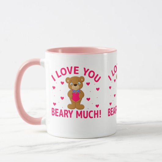 Ich Liebe, Sie haben viel Teddybär. Tasse (Links)