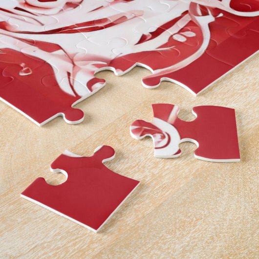 Ich Liebe Sie | Heiraten von Rot und Weiß Liebe He Puzzle (Seite)