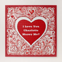 Ich Liebe Sie | Heiraten von Rot und Weiß Liebe He