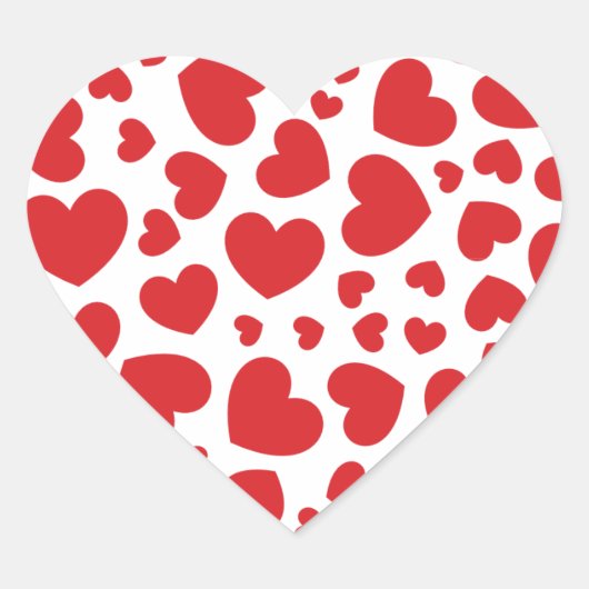 Ich Liebe Sie Herz-Aufkleber (Vorderseite)