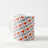 Ich Liebe Sie - Herz Kaffeetasse (Vorderseite Links)