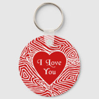 Ich Liebe Sie Herz Keychain