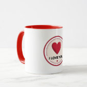 Ich Liebe Sie Herzenslust Tasse (Vorderseite Links)
