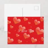 Ich Liebe Sie, Herzvorlage, Postkarte (Vorne/Hinten)