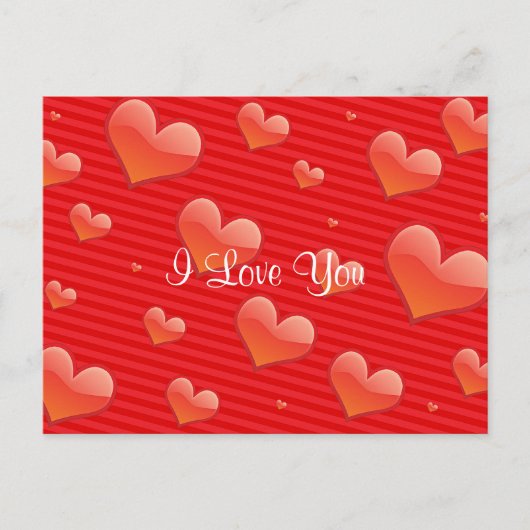 Ich Liebe Sie, Herzvorlage, Postkarte (Vorderseite)