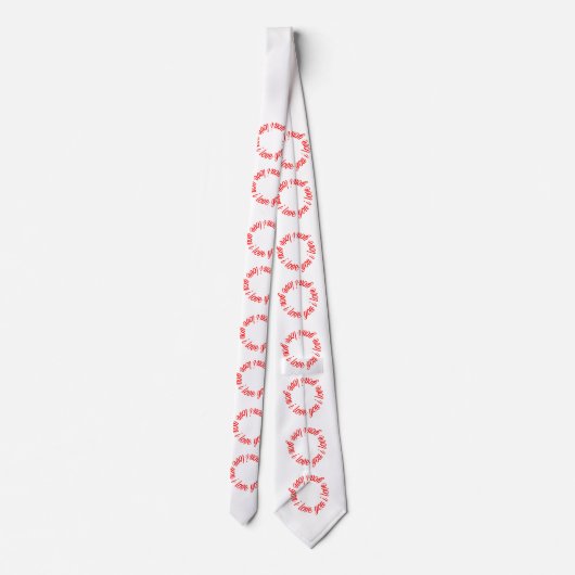 Ich Liebe Sie Hochzeit Krawatte für Bräutigam oder (Rückseite)