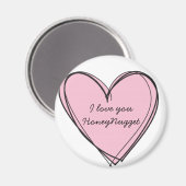 Ich Liebe Sie HoneyNugget-Magnet Magnet (Vorderseite/Rückseite)