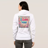 Ich Liebe Sie Hoodie (Schwarz voll)